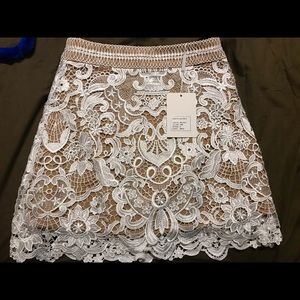Self-Portrait - Guipure Lace Skirt